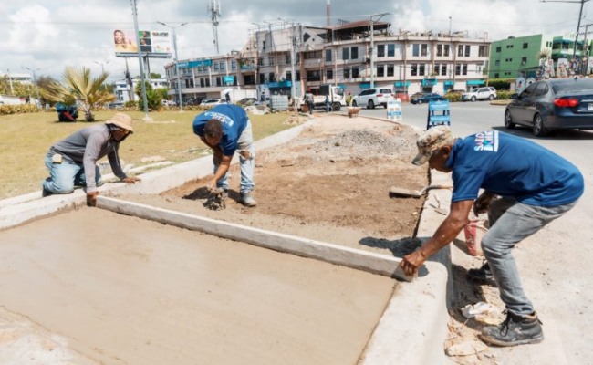 Reconstrucción aceras Santo Domingo