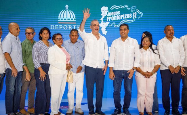 Autoridades en lanzamiento de Juegos Fronterizos 2020
